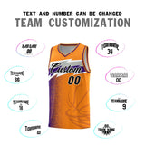 Custom Broncos Orange Dot Scatter Graffiti Pattern Sports Uniform Basketball Jersey