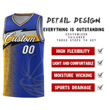 Custom Royal Dot Scatter Graffiti Pattern Sports Uniform Basketball Jersey