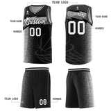 Custom Black Dot Scatter Graffiti Pattern Sports Uniform Basketball Jersey