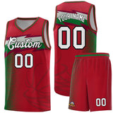 Custom Red Dot Scatter Graffiti Pattern Sports Uniform Basketball Jersey