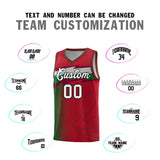 Custom Red Dot Scatter Graffiti Pattern Sports Uniform Basketball Jersey