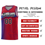 Custom Red Dot Scatter Graffiti Pattern Sports Uniform Basketball Jersey