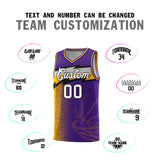 Custom Purple Dot Scatter Graffiti Pattern Sports Uniform Basketball Jersey