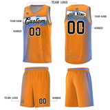 Custom Broncos Orange Dot Scatter Graffiti Pattern Sports Uniform Basketball Jersey