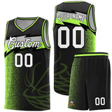 Custom Black Dot Scatter Graffiti Pattern Sports Uniform Basketball Jersey