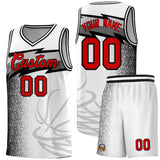 Custom White Dot Scatter Graffiti Pattern Sports Uniform Basketball Jersey