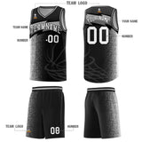 Custom Black Dot Scatter Graffiti Pattern Sports Uniform Basketball Jersey