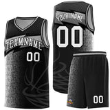 Custom Black Dot Scatter Graffiti Pattern Sports Uniform Basketball Jersey