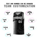 Custom Black Dot Scatter Graffiti Pattern Sports Uniform Basketball Jersey