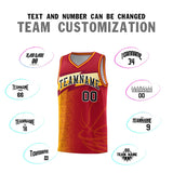 Custom Red Dot Scatter Graffiti Pattern Sports Uniform Basketball Jersey