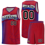 Custom Red Dot Scatter Graffiti Pattern Sports Uniform Basketball Jersey