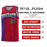 Custom Red Dot Scatter Graffiti Pattern Sports Uniform Basketball Jersey