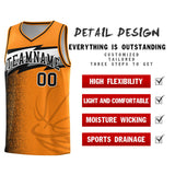 Custom Broncos Orange Dot Scatter Graffiti Pattern Sports Uniform Basketball Jersey