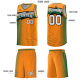 Custom Broncos Orange Dot Scatter Graffiti Pattern Sports Uniform Basketball Jersey