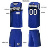 Custom Royal Dot Scatter Graffiti Pattern Sports Uniform Basketball Jersey