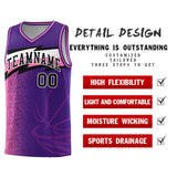 Custom Purple Dot Scatter Graffiti Pattern Sports Uniform Basketball Jersey