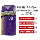Custom Purple Dot Scatter Graffiti Pattern Sports Uniform Basketball Jersey