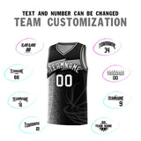 Custom Black Dot Scatter Graffiti Pattern Sports Uniform Basketball Jersey