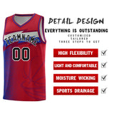 Custom Red Dot Scatter Graffiti Pattern Sports Uniform Basketball Jersey