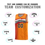 Custom Broncos Orange Dot Scatter Graffiti Pattern Sports Uniform Basketball Jersey
