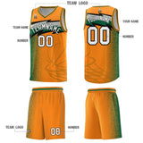 Custom Broncos Orange Dot Scatter Graffiti Pattern Sports Uniform Basketball Jersey