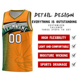 Custom Broncos Orange Dot Scatter Graffiti Pattern Sports Uniform Basketball Jersey