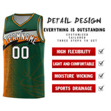 Custom Kelly Green Dot Scatter Graffiti Pattern Sports Uniform Basketball Jersey