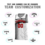 Custom White Dot Scatter Graffiti Pattern Sports Uniform Basketball Jersey