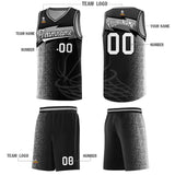 Custom Black Dot Scatter Graffiti Pattern Sports Uniform Basketball Jersey
