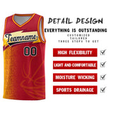 Custom Red Dot Scatter Graffiti Pattern Sports Uniform Basketball Jersey