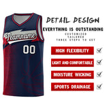 Custom Navy Dot Scatter Graffiti Pattern Sports Uniform Basketball Jersey