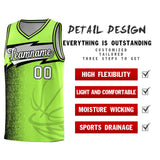 Custom Neon Green Dot Scatter Graffiti Pattern Sports Uniform Basketball Jersey