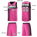 Custom Pink Dot Scatter Graffiti Pattern Sports Uniform Basketball Jersey