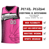 Custom Pink Dot Scatter Graffiti Pattern Sports Uniform Basketball Jersey