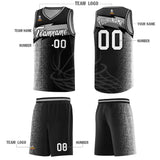Custom Black Dot Scatter Graffiti Pattern Sports Uniform Basketball Jersey