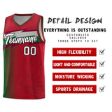 Custom Red Dot Scatter Graffiti Pattern Sports Uniform Basketball Jersey