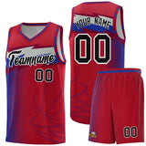 Custom Red Dot Scatter Graffiti Pattern Sports Uniform Basketball Jersey