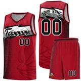 Custom Red Dot Scatter Graffiti Pattern Sports Uniform Basketball Jersey