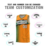 Custom Broncos Orange Dot Scatter Graffiti Pattern Sports Uniform Basketball Jersey