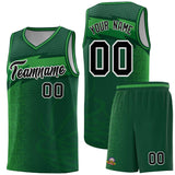 Custom Kelly Green Dot Scatter Graffiti Pattern Sports Uniform Basketball Jersey