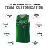 Custom Kelly Green Dot Scatter Graffiti Pattern Sports Uniform Basketball Jersey