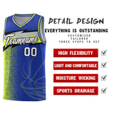 Custom Royal Dot Scatter Graffiti Pattern Sports Uniform Basketball Jersey