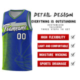 Custom Royal Dot Scatter Graffiti Pattern Sports Uniform Basketball Jersey