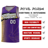 Custom Purple Dot Scatter Graffiti Pattern Sports Uniform Basketball Jersey