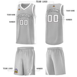 Fans-Made | Custom Silver White-Black Classic Sets Sports Uniform Basketball Jersey ¡§C Available for Reorder