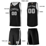 Fans-Made | Custom Black Silver Classic Sets Sports Uniform Basketball Jersey ¡§C Available for Reorder