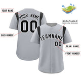 Custom Classic Style Personalized Big Size Full Button Authentic Baseball Jersey