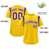 Custom Classic Style Personalized Logo for Men Full Button Authentic Baseball Jersey