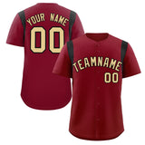 Custom Classic Style Personalized Big Size Full Button Authentic Baseball Jersey