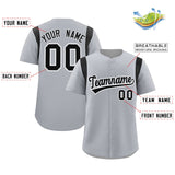 Custom Classic Style Full Button Authentic Baseball Jersey Personalized Big Size